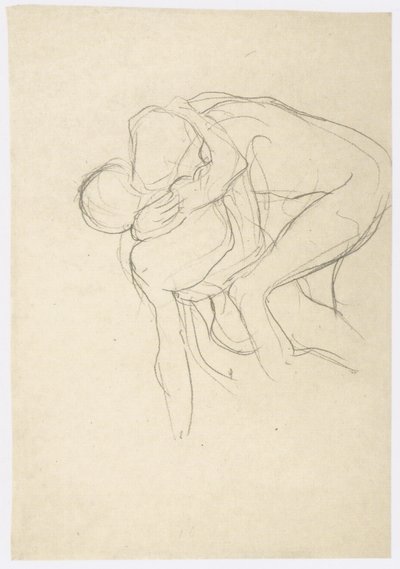 Wrestlers by Gustav Klimt